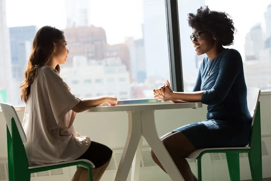Advisor meeting with a client